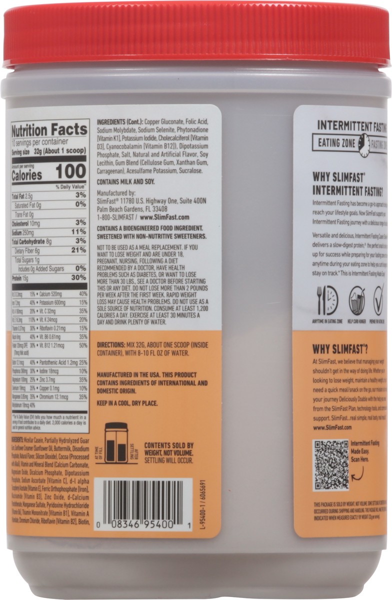slide 5 of 9, SlimFast Intermitent Fasting Powder, 11.3 oz