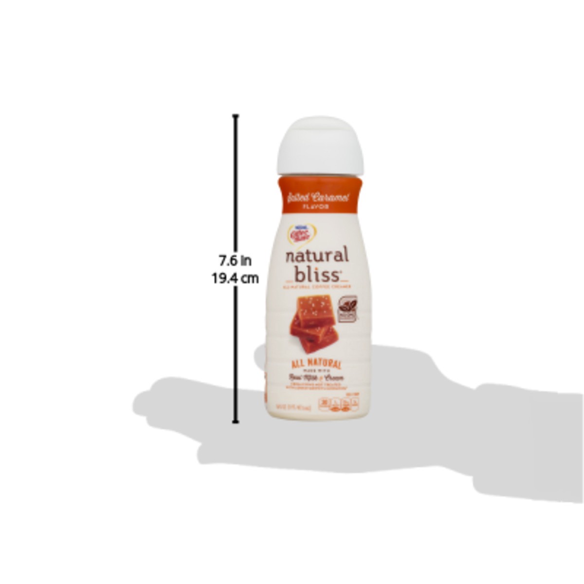 slide 8 of 9, COFFEE-MATE NATURAL BLISS Salted Caramel All-Natural Liquid Coffee Creamer 16 fl. oz. Bottle, 16 oz