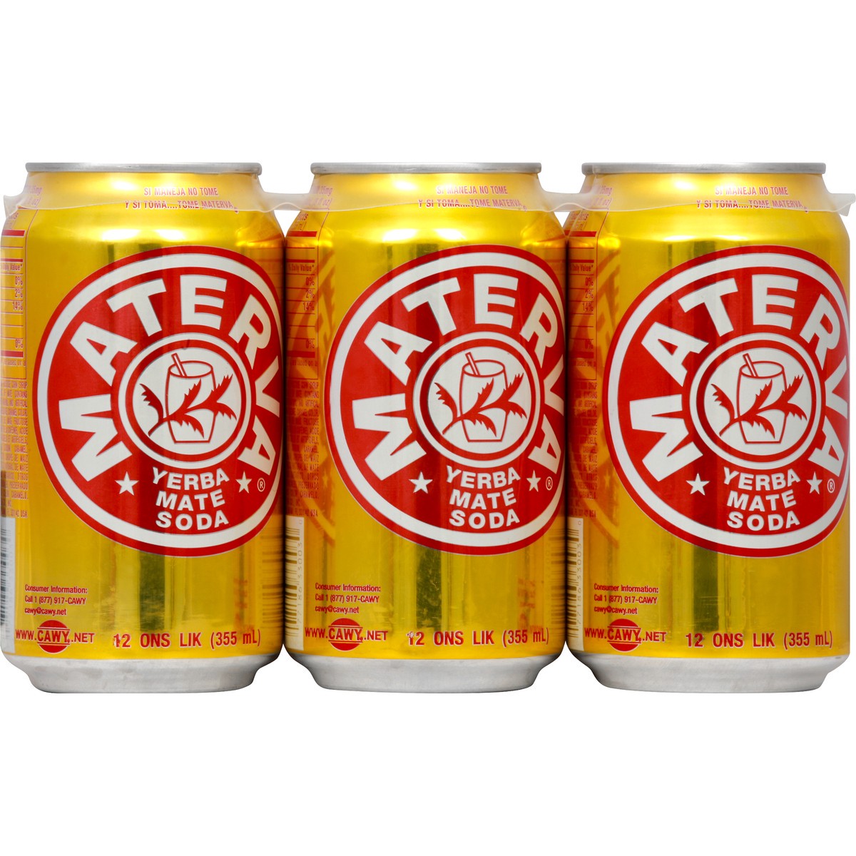 slide 9 of 13, Materva Yerba Mate Soda 6 - 12 fl oz Cans, 6 ct