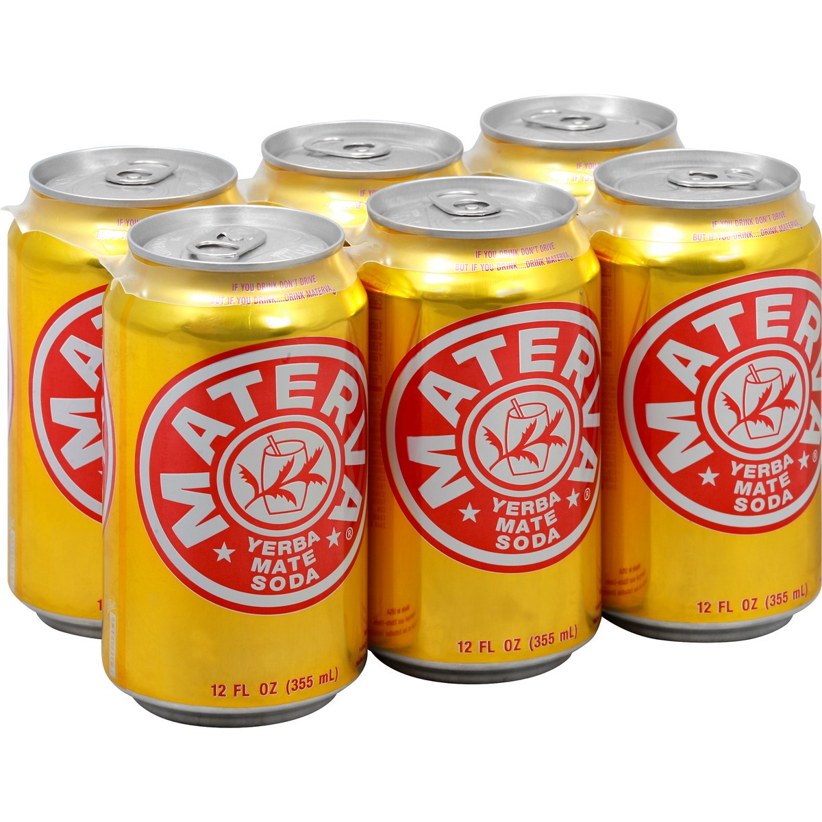 slide 6 of 13, Materva Yerba Mate Soda 6 - 12 fl oz Cans, 6 ct