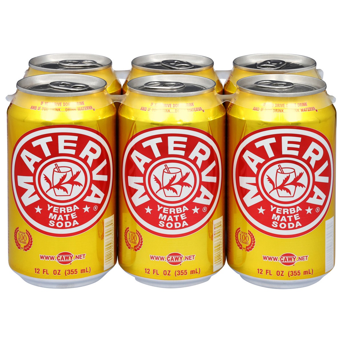 slide 1 of 13, Materva Yerba Mate Soda 6 - 12 fl oz Cans, 6 ct