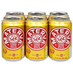 Materva Yerba Mate Soda 6 - 12 fl oz Cans