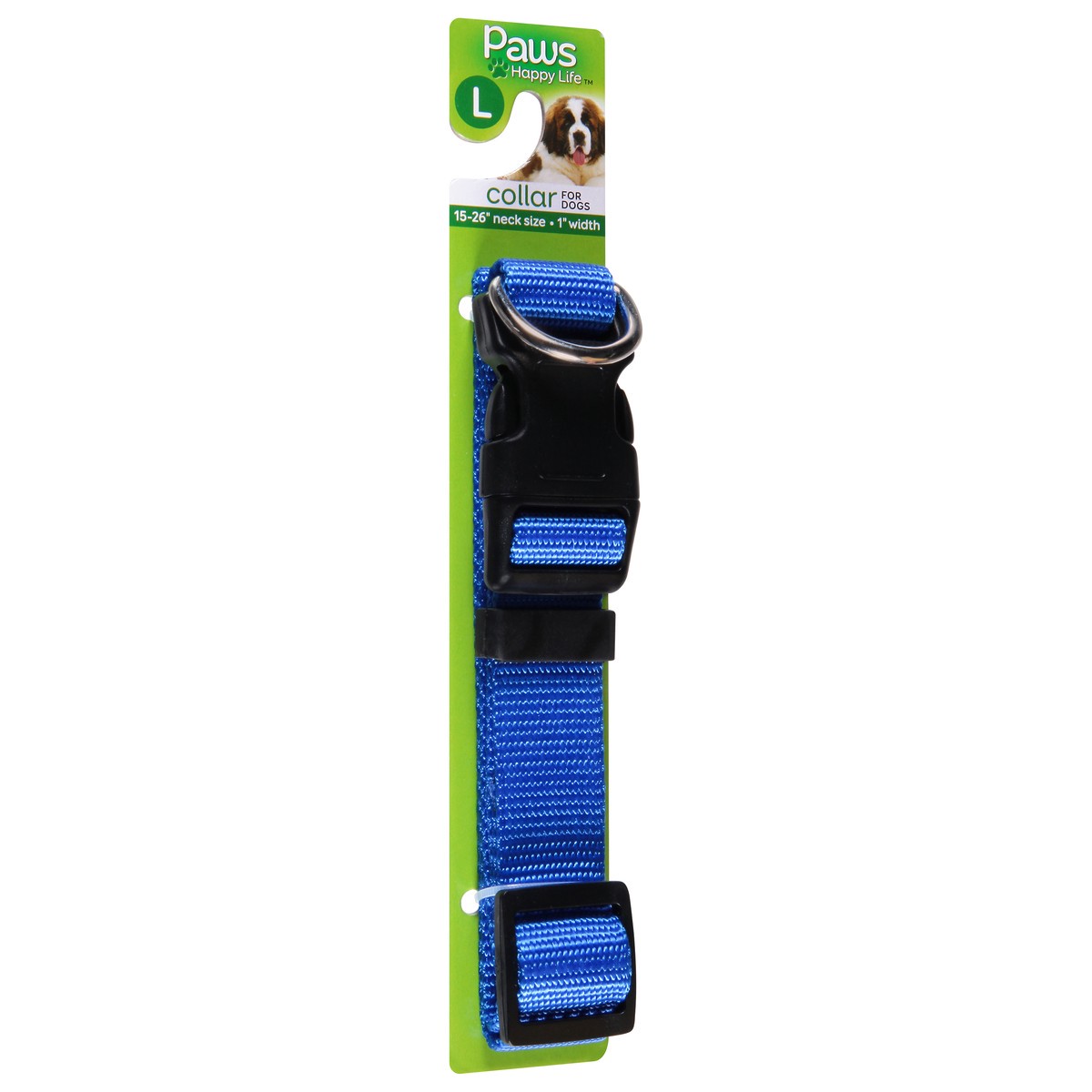 slide 8 of 9, Paws Happy Life Collard Adjustable Nylon - Blue, 1 ct