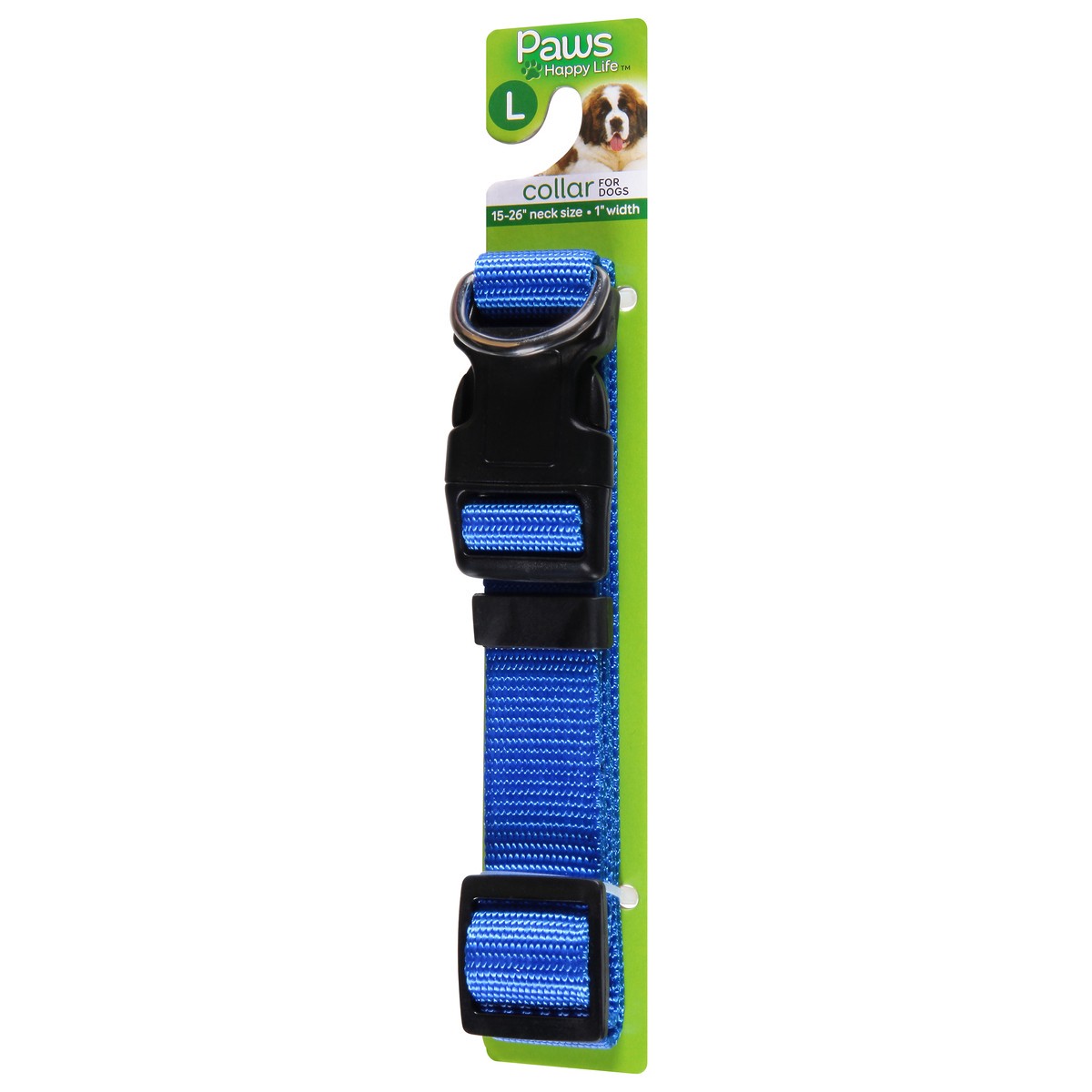 slide 4 of 9, Paws Happy Life Collard Adjustable Nylon - Blue, 1 ct