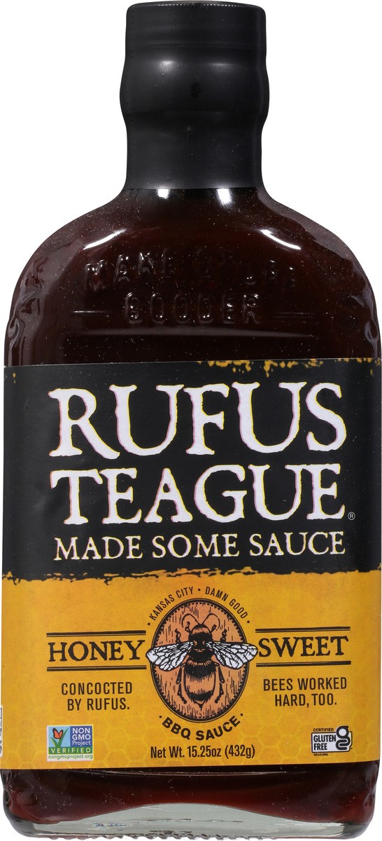 slide 6 of 9, Rufus Teague Honey Sweet BBQ Sauce, 16 oz