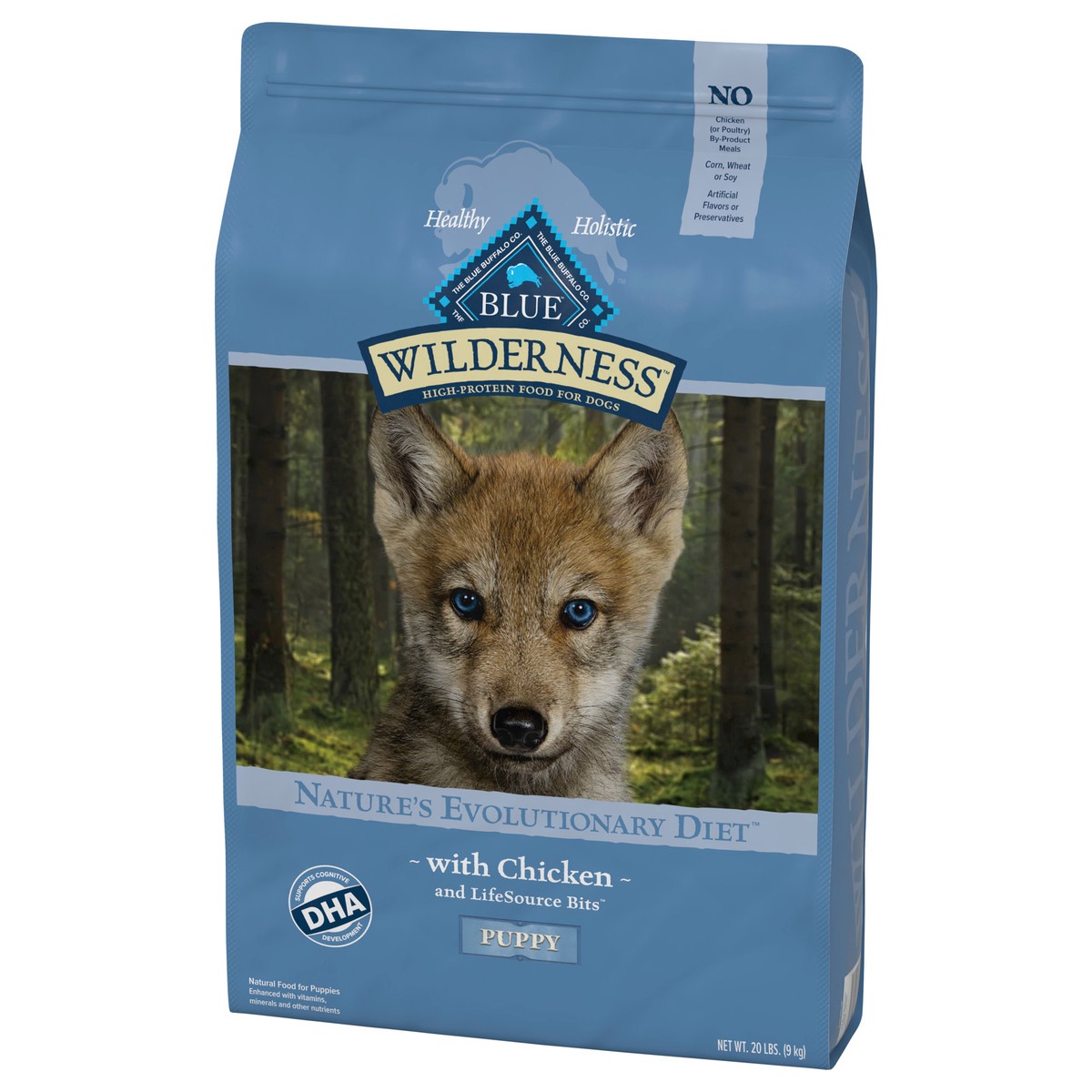 slide 7 of 13, Blue Buffalo Wilderness High Protein, Natural Puppy Dry Dog Food, Chicken 20-lb, 20 lb