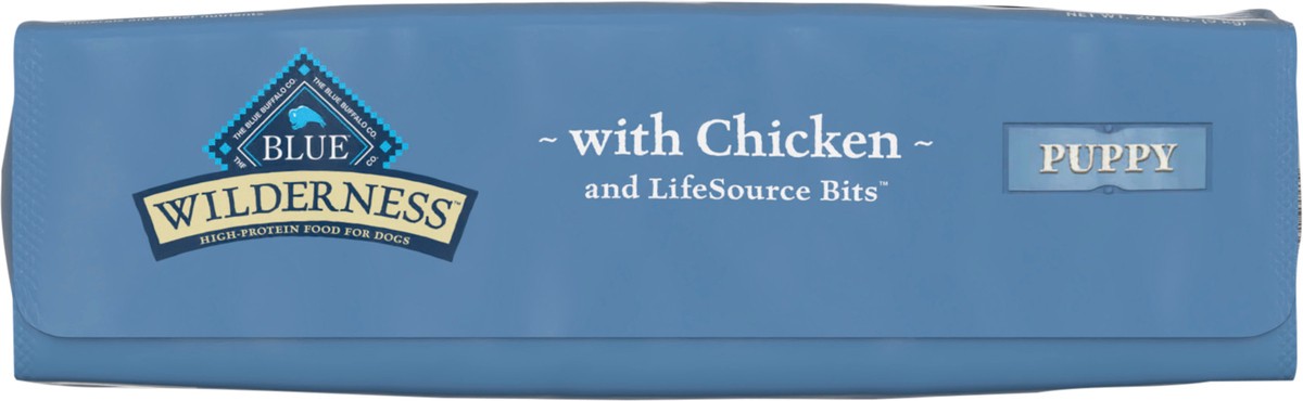 slide 8 of 13, Blue Buffalo Wilderness High Protein, Natural Puppy Dry Dog Food, Chicken 20-lb, 20 lb