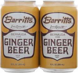 Barritt's Bermuda Stone Ginger Beer - 4 ea