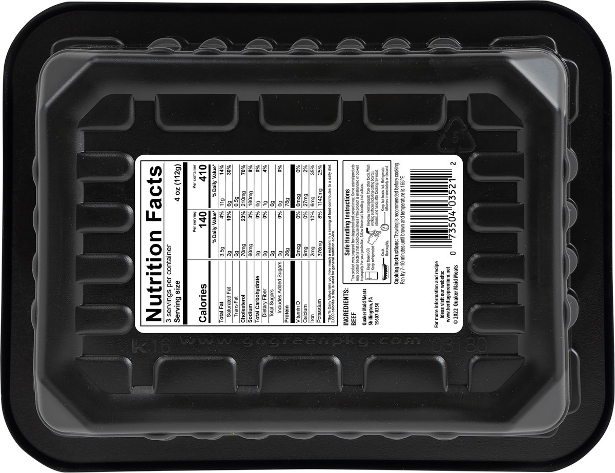 slide 3 of 8, Heritage Ribeye Strips, 12 oz