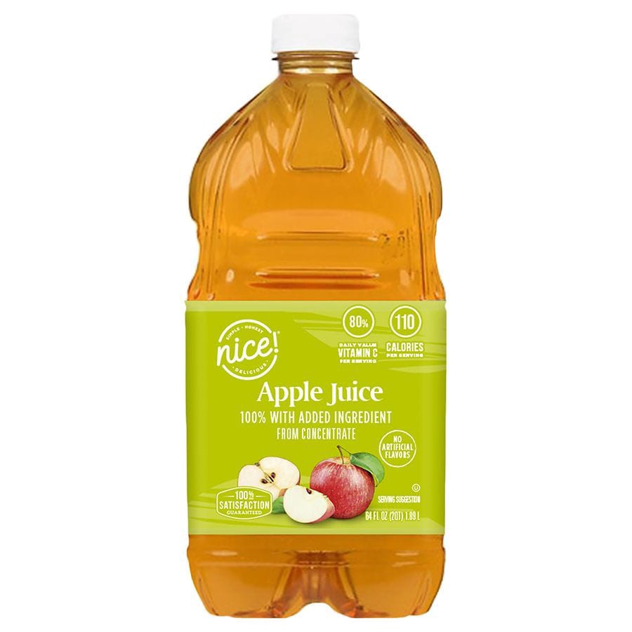 slide 5 of 5, Nice! 100% Apple Juice - 64 oz, 64 oz