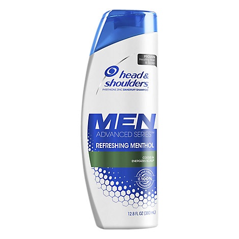 slide 1 of 1, Head & Shoulders Advanced Series Men Shampoo Refreshing Menthol, 12.8 fl oz