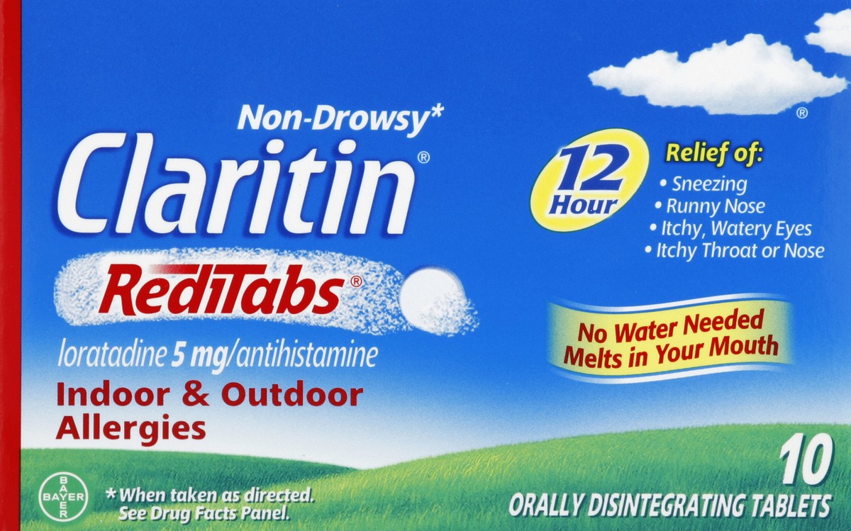 slide 2 of 4, Claritin Reditabs Indoor & Outdoor Allergies Tablets, 10 ct