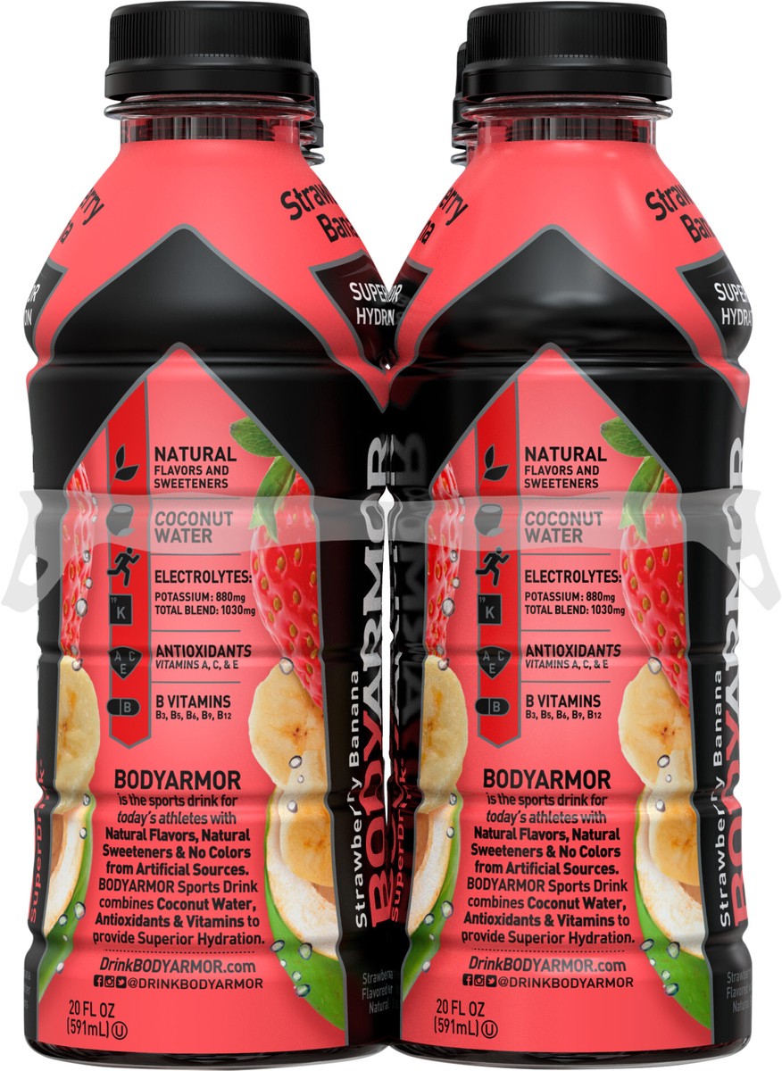 slide 7 of 10, BODYARMOR Sports Drink Strawberry Banana, 20 fl oz, 6 Pack, 6 ct