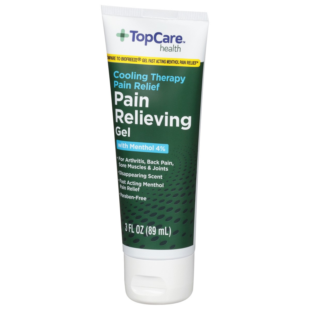 slide 9 of 9, TopCare Health Pain Relieving Gel with Menthol 4% 3 fl oz, 3 fl oz