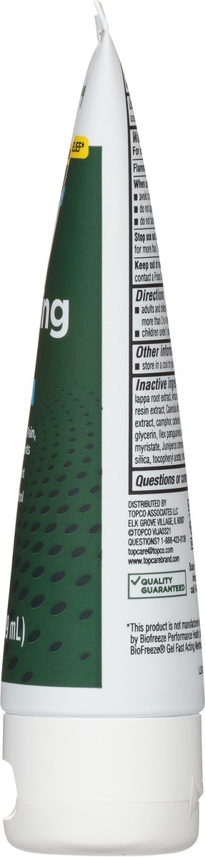 slide 8 of 9, TopCare Health Pain Relieving Gel with Menthol 4% 3 fl oz, 3 fl oz