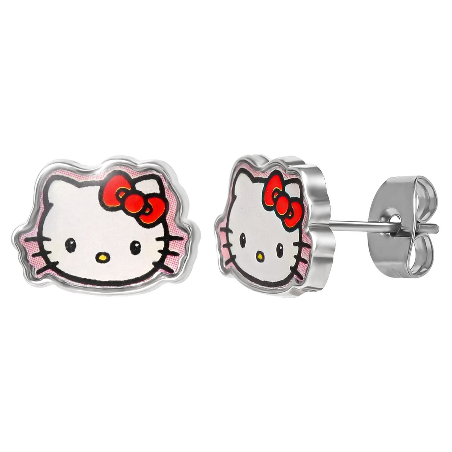 slide 5 of 5, Hello Kitty Valentine's Day Stud Earring Set, 3 ct, 3 ct