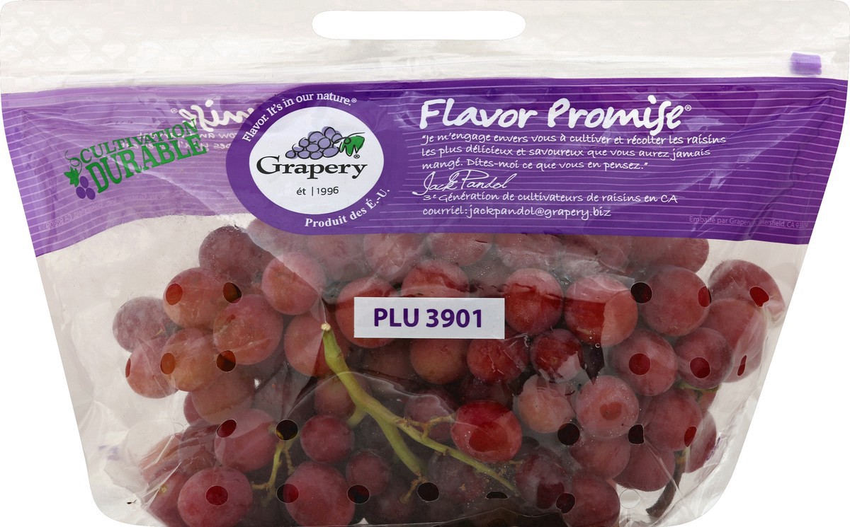 slide 3 of 4, Grapery Grapes Red Flavor Promise, per lb