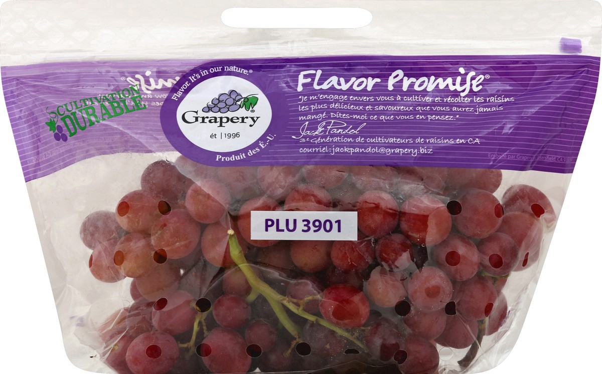 slide 2 of 4, Grapery Grapes Red Flavor Promise, per lb