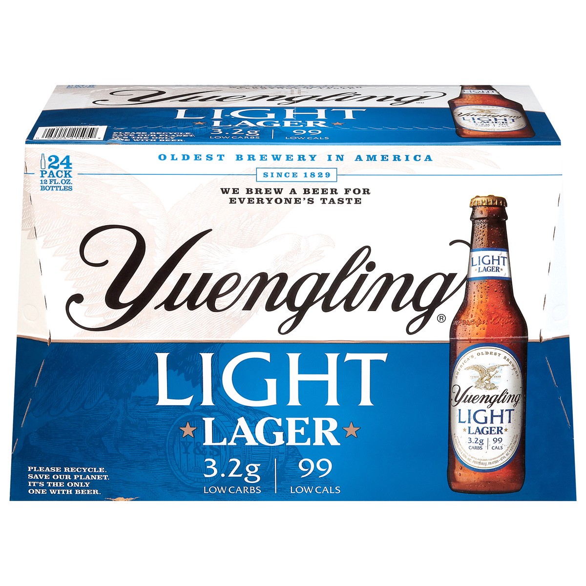 slide 1 of 9, Yuengling Light Lager Beer 24 - 12 fl oz Bottles, 24 ct