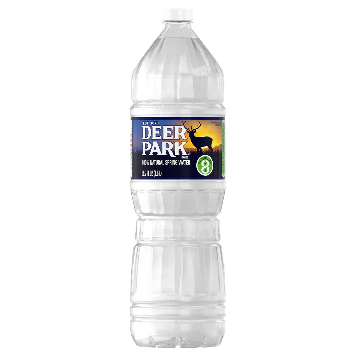 slide 1 of 5, DEER PARK Brand 100% Natural Spring Water, 50.7-ounce plastic bottle, 1.5 liter