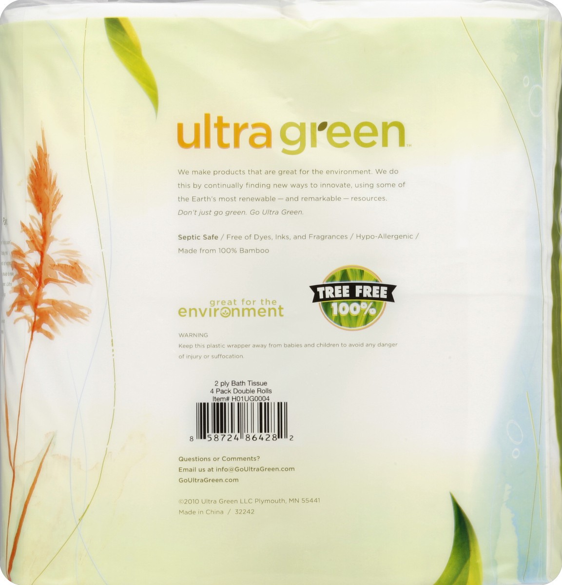 slide 3 of 7, Ultra Green Bim Bam Boo Bath Tissue, 4 ct