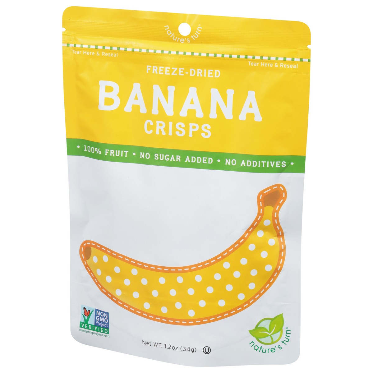 slide 3 of 4, Nature's Turn Freeze-Dried Banana Crisps 1.2 oz, 1.2 oz