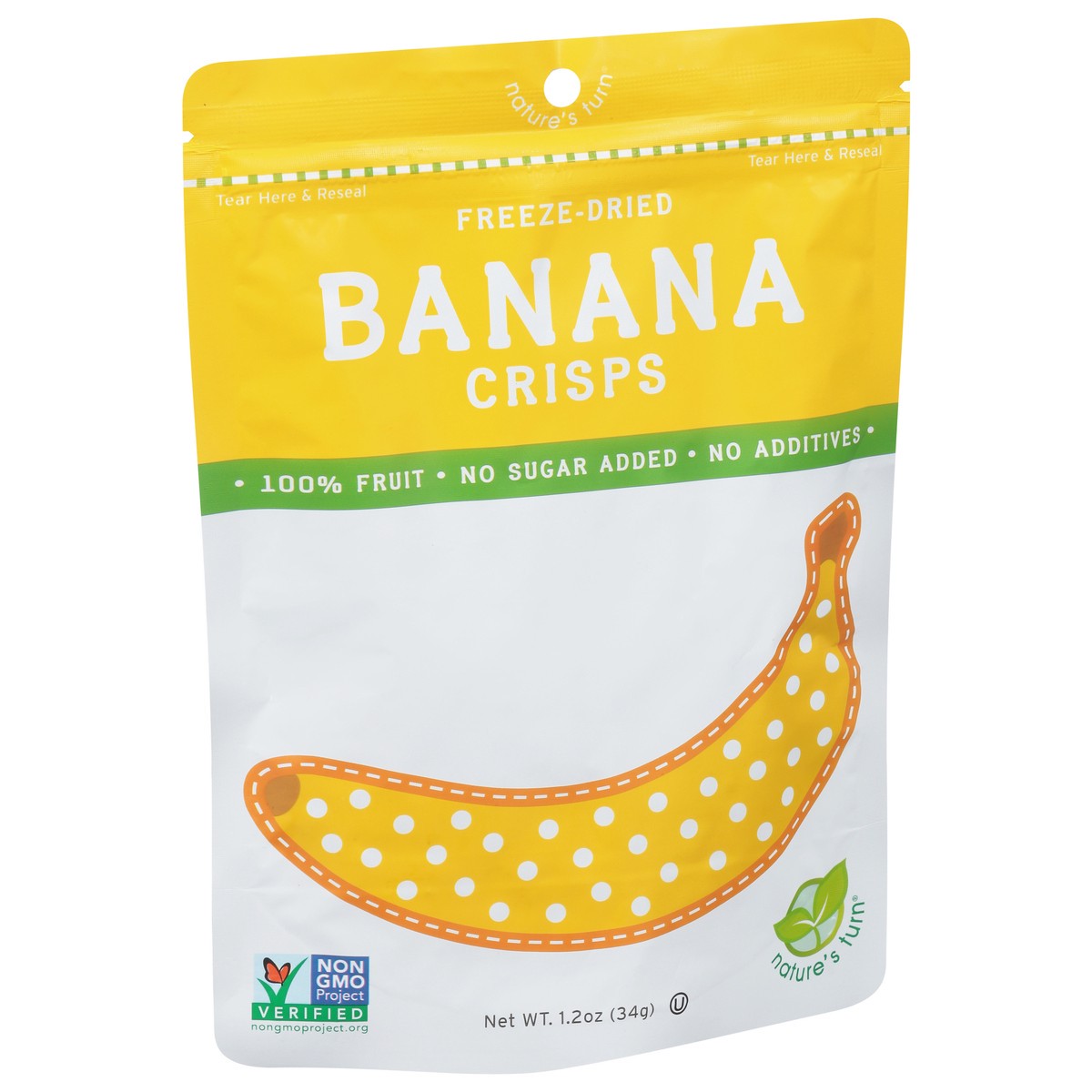 slide 4 of 4, Nature's Turn Freeze-Dried Banana Crisps 1.2 oz, 1.2 oz