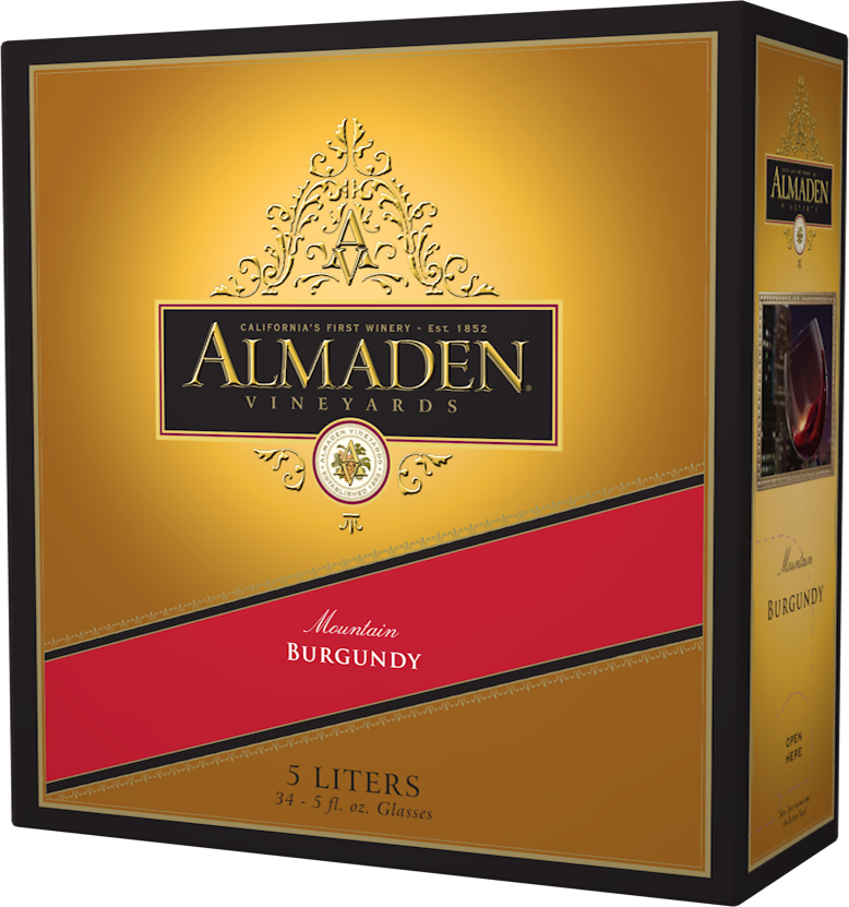 slide 1 of 3, Almaden Burgundy Red Wine, 5 liter