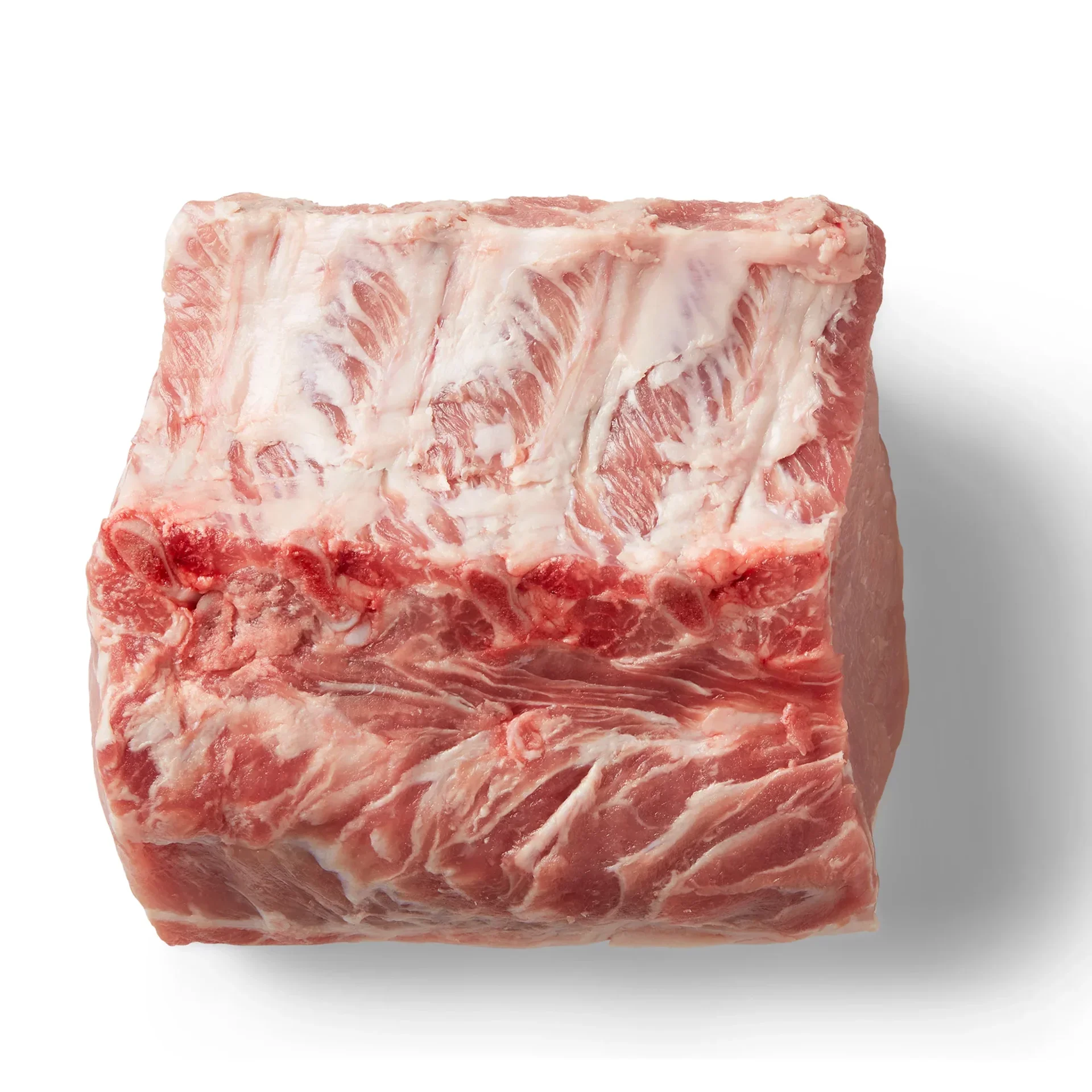 slide 1 of 1, H-E-B Heritage Duroc Pork Bone In Rib Roast, per lb