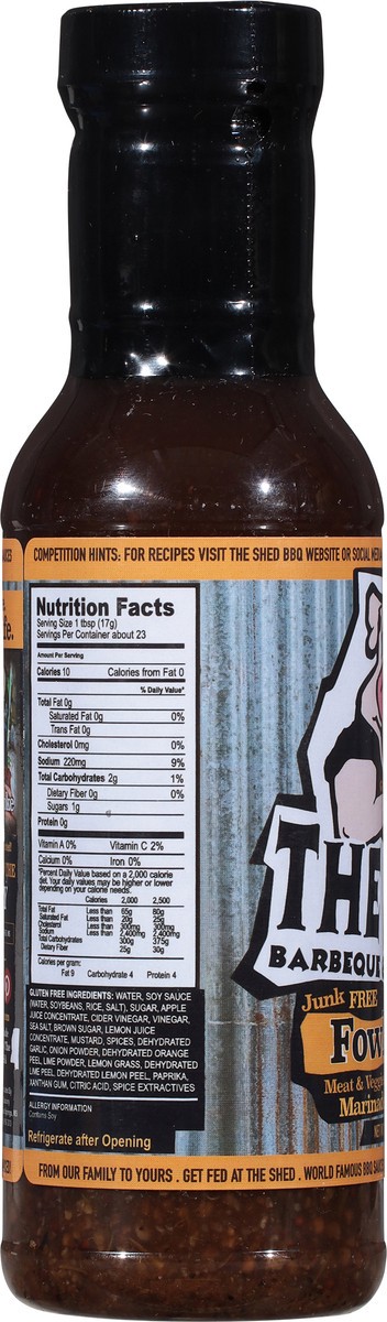 slide 6 of 12, The Shed Bbq Marinade Fowl Play Sauce, 13.5 oz