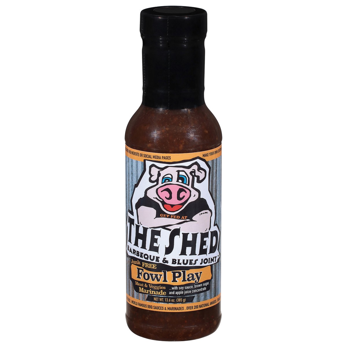 slide 1 of 12, The Shed Bbq Marinade Fowl Play Sauce, 13.5 oz