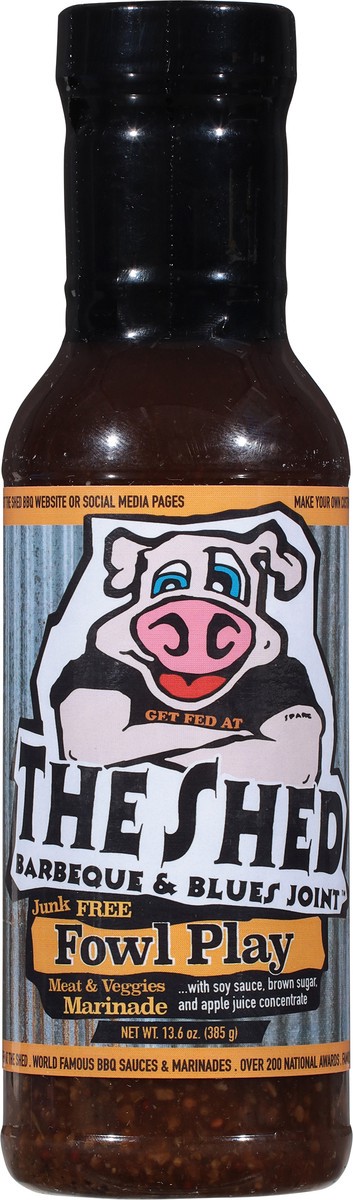 slide 5 of 12, The Shed Bbq Marinade Fowl Play Sauce, 13.5 oz