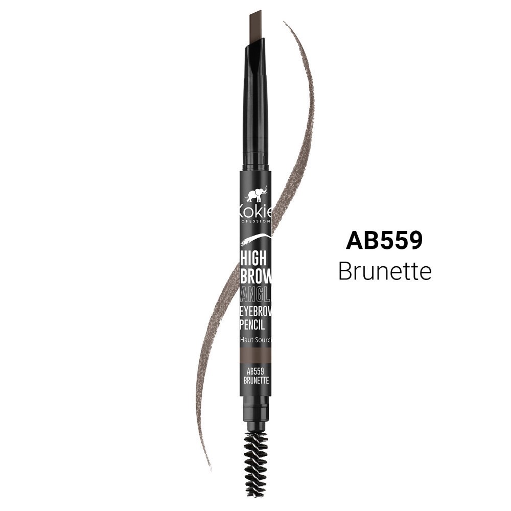 slide 2 of 4, Kokie High Brow Angled Brow Pencil, Brunette, 1 ct