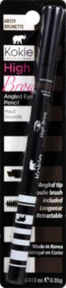 slide 4 of 4, Kokie High Brow Angled Brow Pencil, Brunette, 1 ct