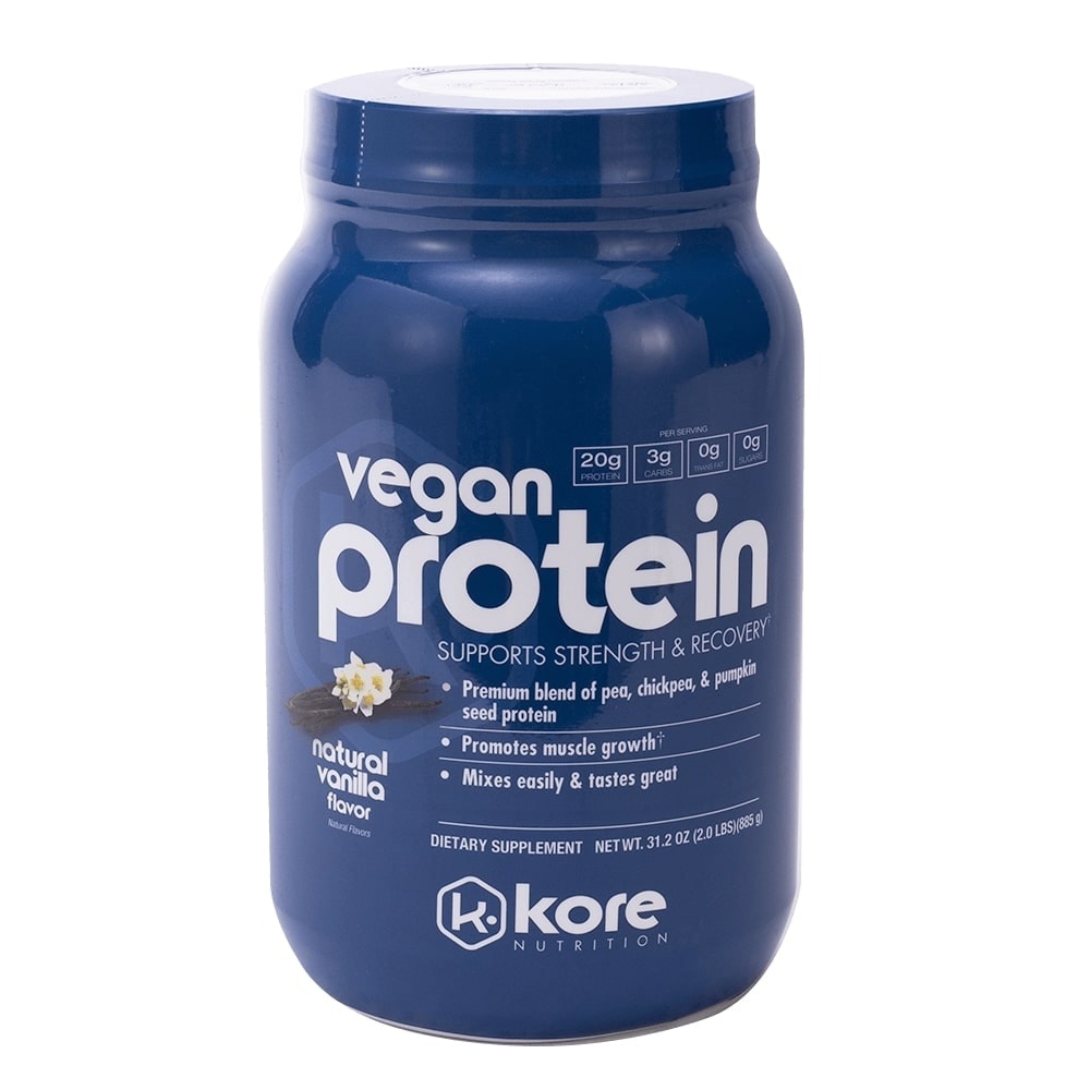 slide 1 of 1, Kore Nutrition Vanilla Vegan Protein, 31.2 oz