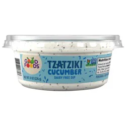 Good Foods Dairy Free Tzatziki Cucumber Dip 8 oz. Tub