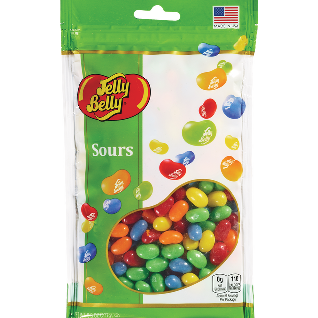 slide 1 of 1, Jelly Belly Sours Stand Up Pouch Bag, 9.8 oz