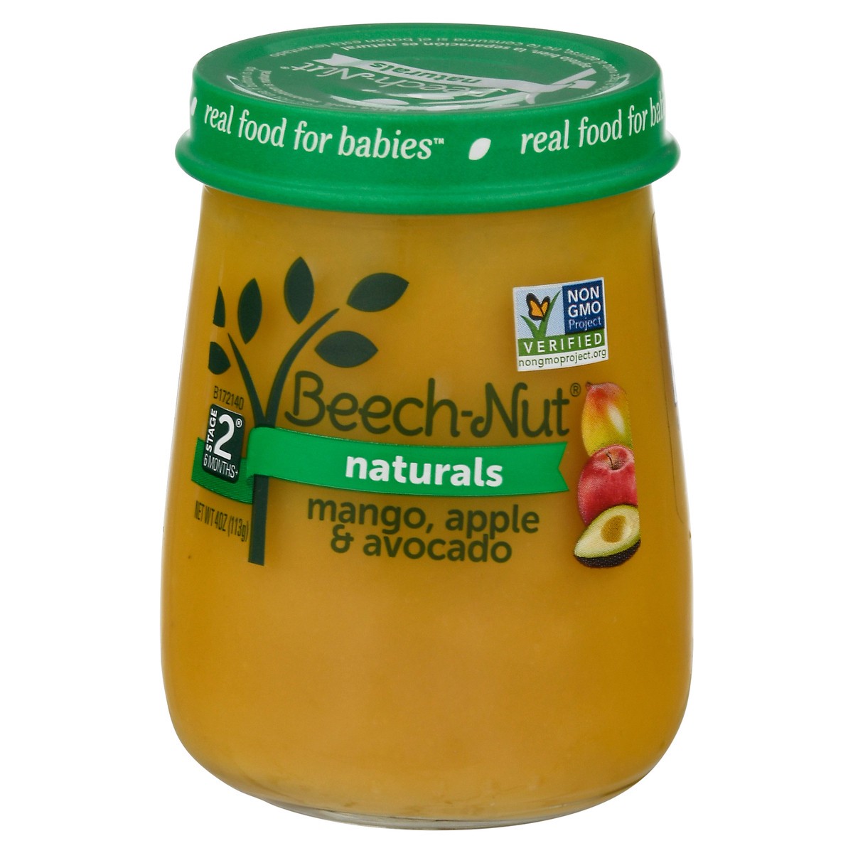 slide 1 of 1, Beech-Nut Naturals Stage 2 Baby Food, Mango Apple & Avocado, 4 oz Jar, 4 oz