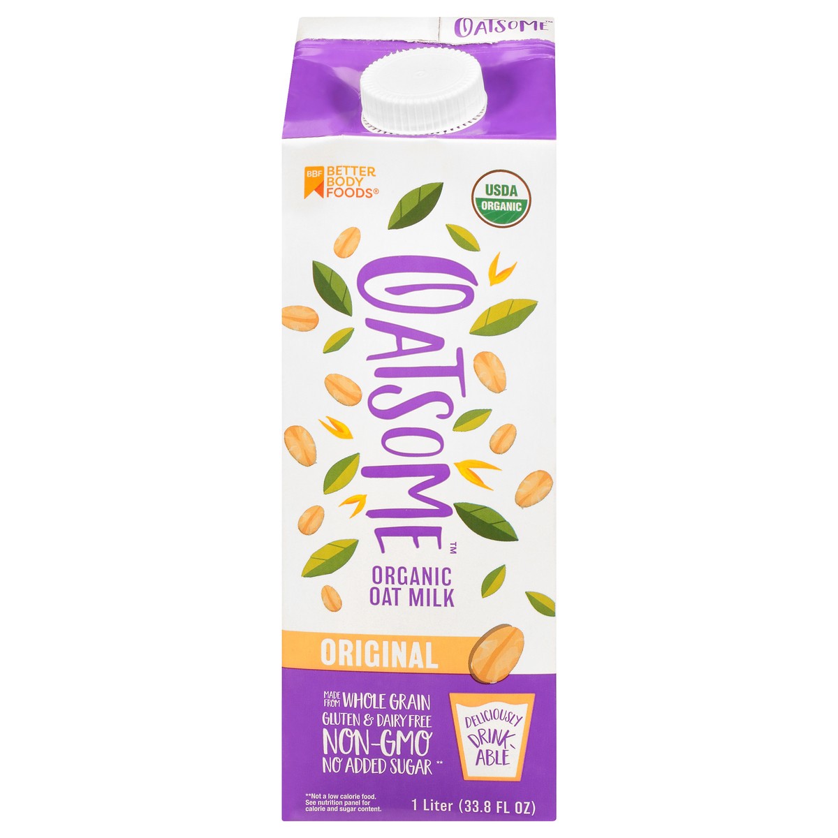 slide 1 of 21, BetterBody Foods Oatsome Organic Original Oat Milk, 1 liter