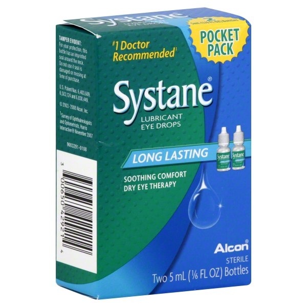slide 1 of 1, Systane Eye Drops Lubricant Long Lasting, 0.3 oz