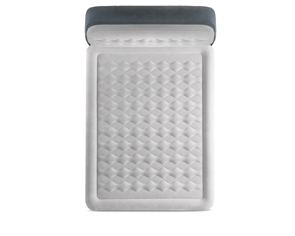 slide 5 of 5, Intex Dura-Beam Queen Size Air Mattress With Headboard, 18 in