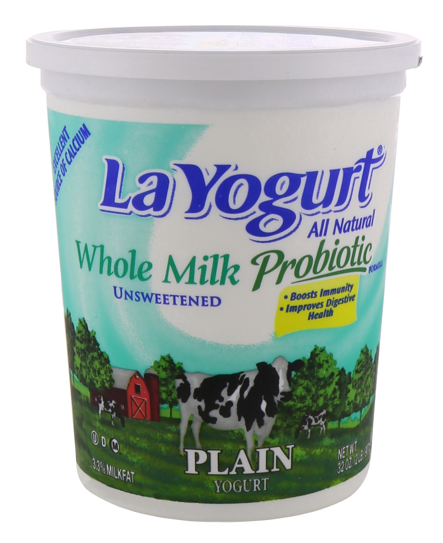 slide 1 of 1, La Yogurt La Yog Wm Prbtc Plain, 32 oz