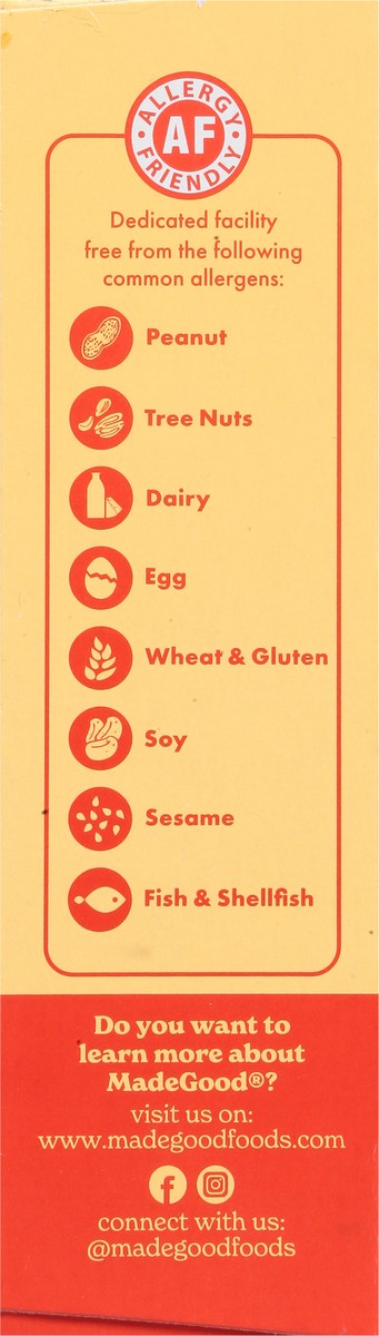 slide 9 of 9, MadeGood Mornings Organic Soft Baked Cinnamon Bun Oat Bars 5 - 1.06 oz Bars, 1.06 oz x 5 ct