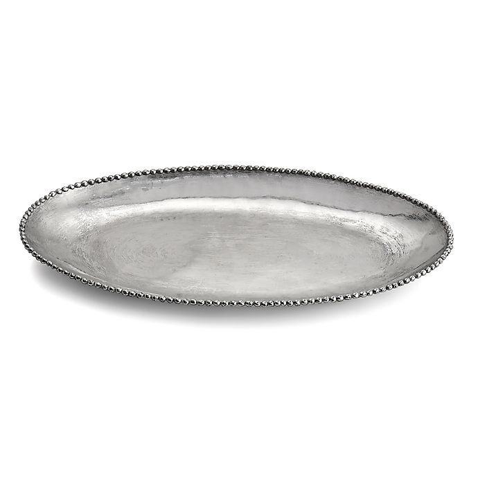 slide 1 of 1, Michael Aram Molten Frost Oval Platter, 16 in