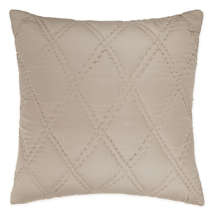 slide 1 of 3, Wamsutta Vintage Doubled Diamonds Square Throw Pillow - Dove, 1 ct