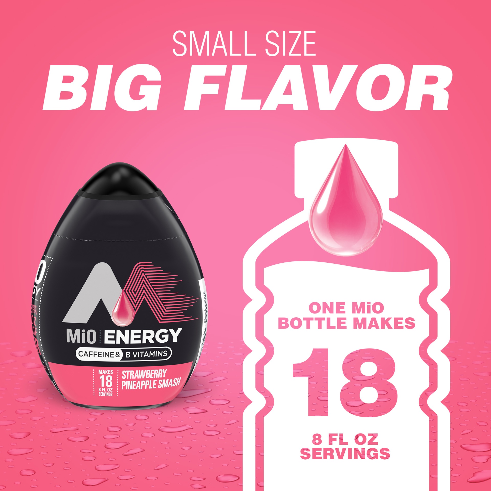 slide 11 of 13, Shake 'n Bake MiO Energy Pineapple Strawberry Liquid Water Enhancer- 1.62 fl oz, 1.62 fl oz