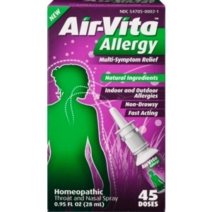 slide 1 of 1, Air-Vita Allergy Throat and Nasal Spray, 45 Doses, 0.95 oz