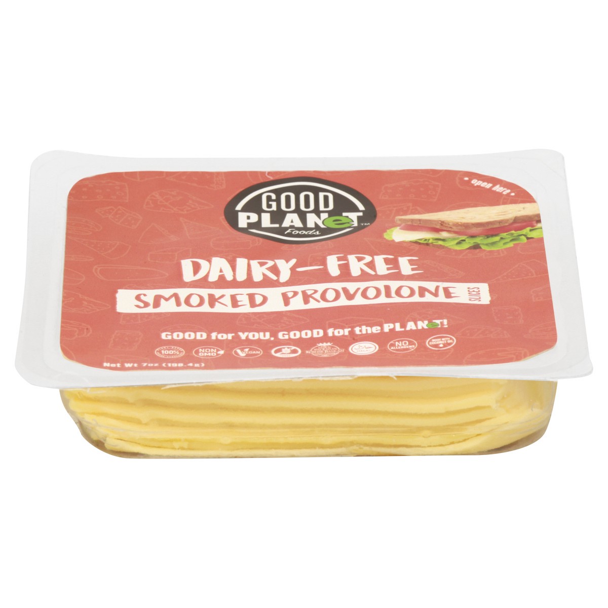 slide 5 of 13, GOOD PLANeT Dairy-Free Smoke Provolone Cheese Slices 7 oz, 7 oz