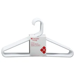 Everyday Living Heavyweight Hangers - 9 Pack - White