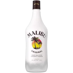Malibu Caribbean Rum with Coconut Flavored Liqueur 1.75L, 42 Proof